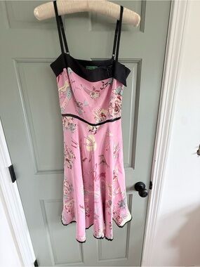 TIBI New York 100% silk Print dress